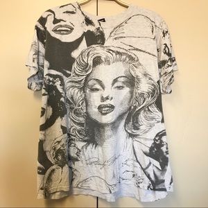 Vintage Marilyn Monroe Shirt all over print size XL